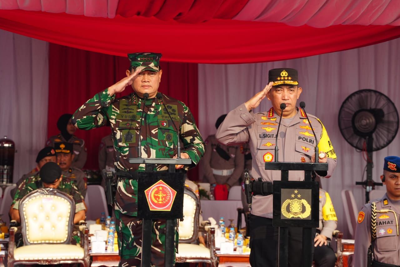 Pangkogabwilhan I Menghadiri Apel Gelar Pasukan Pengamanan Konferensi