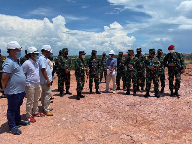 Pangkogabwilhan I Mendampingi IRJEN TNI Meninjau Kesiapan Sarpras Perkantoran Kogabwilhan di Dompak