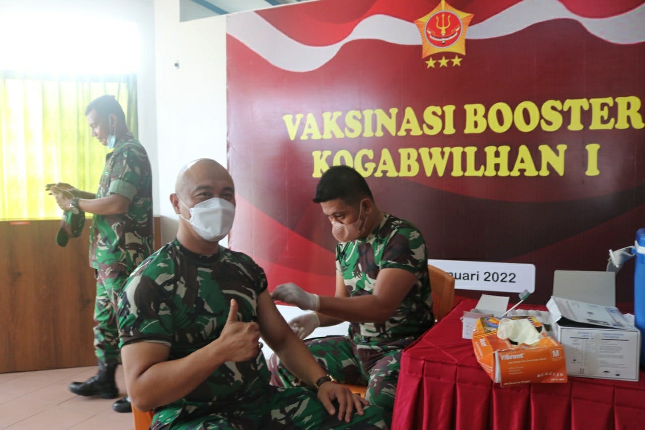 Kogabwilhan I Laksanakan Vaksin Booster Tahap 3