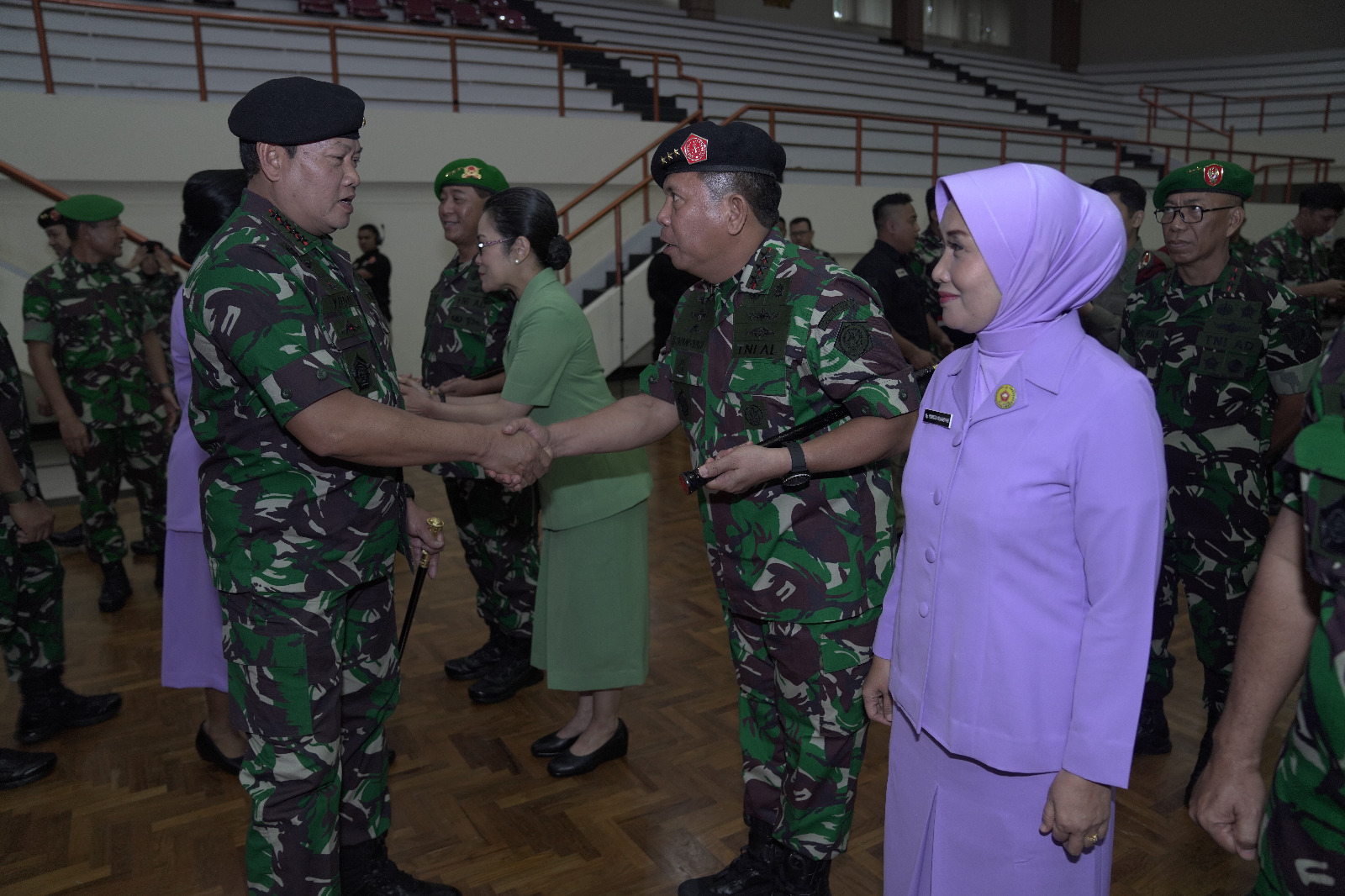 PANGKOGABWILHAN I MENERIMA LAPORAN KORPS KENAIKAN PANGKAT PERWIRA TINGGI TENTARA NASIONAL INDONESIA