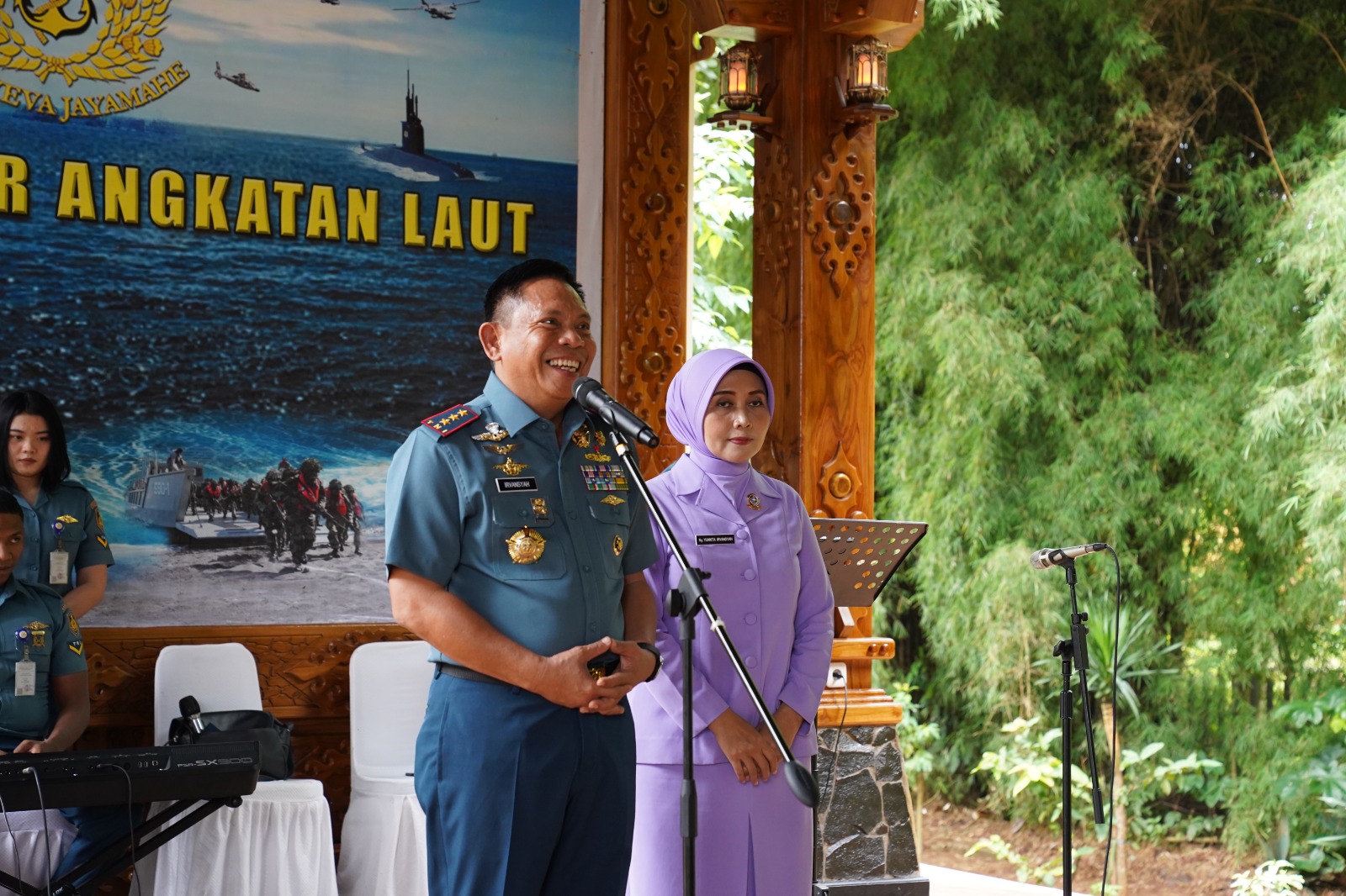 PANGKOGABWILHAN I MENGHADIRI ACARA LAPORAN KORPS KENAIKAN PANGKAT PATI TNI AL